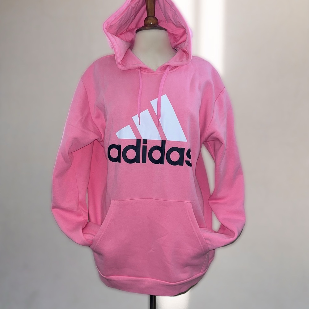 New Adidas Pink Hoodie Size L